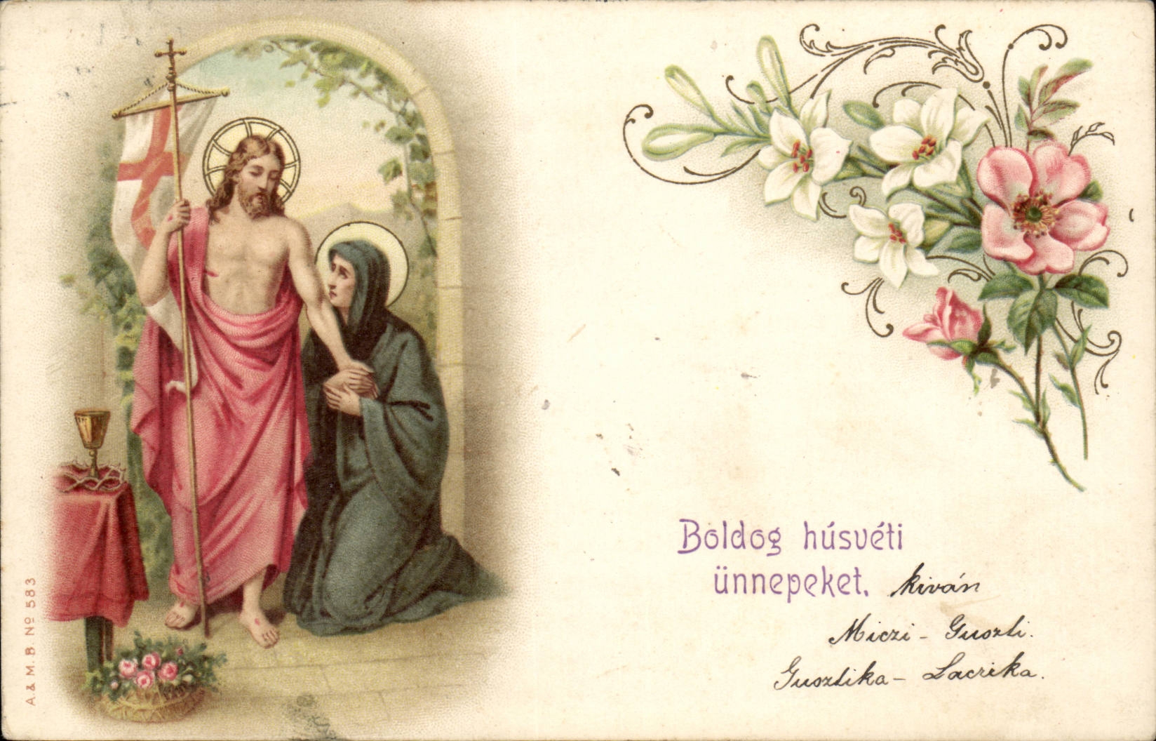 Jésus ressuscité — Sainte Marie — A.A.M. N° 583