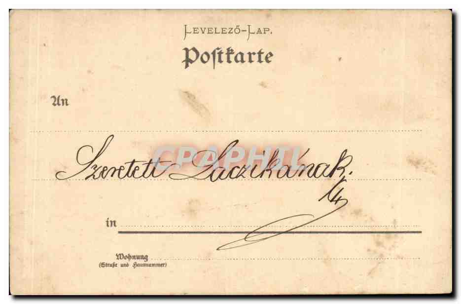 Fantaisie - Enfants - Gruss aus Budapest - CPA (carte hongroise Hungary Hongrie) — Rückseite