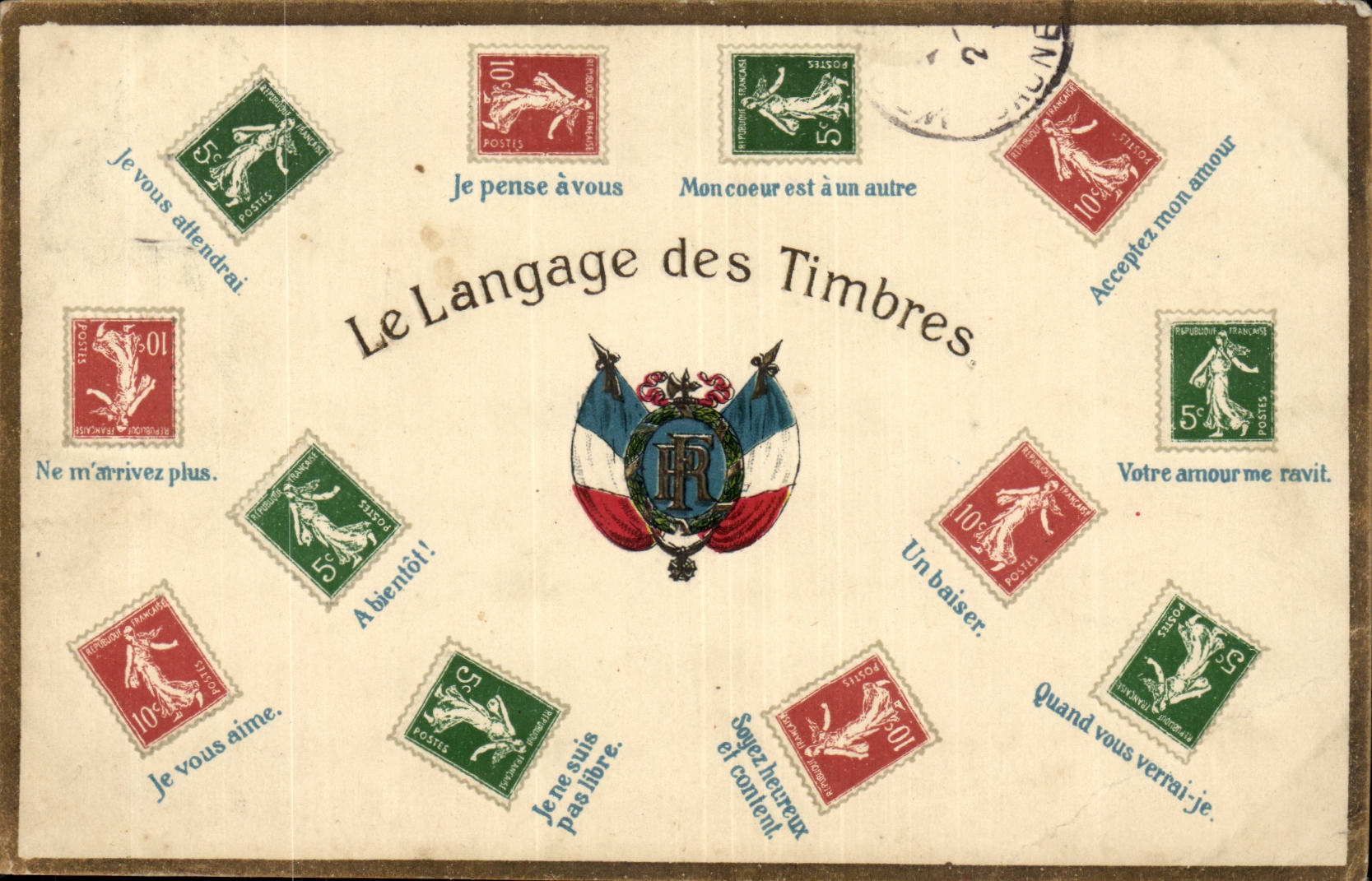 La Poste - La Langage des Timbres - Semeuse Philatelie - CPA 