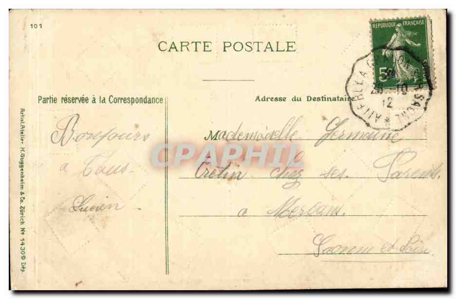 La Poste - La Langage des Timbres - Semeuse Philatelie - CPA  — Rückseite