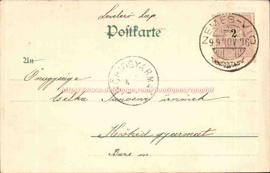Fleurs de centaurée — illustration — Lith. Druck u. Verlagy OH.W. Hoffmann, Leipzig, Dep.1018 — Rückseite