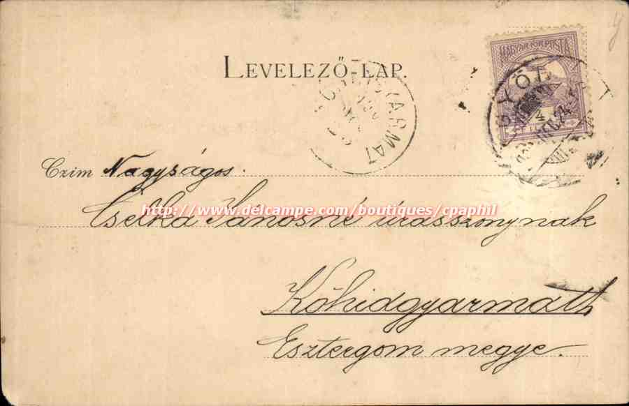 Fetes - Sapin de Noel - Dainty little Christmas Tree (carte hongroise Hungary Hongrie) — Rückseite