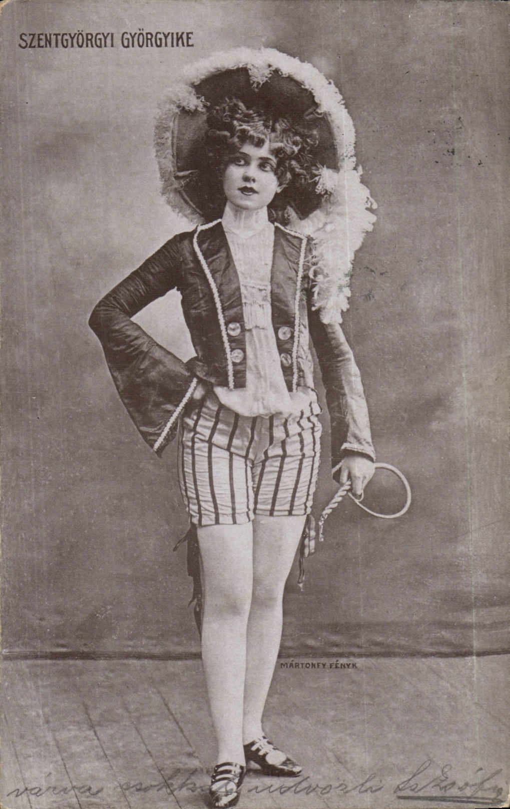 Szentgyörgyi Györgyike — Portrait de la danseuse — Martonyi Fényk