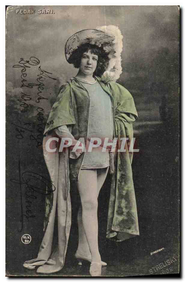 FEDÁK SÁRI. — Portrait de la danseuse — éditeur STREULSKI, n° 609