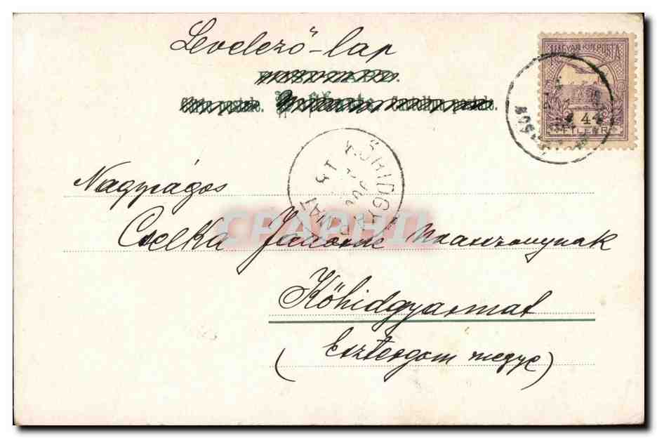 Fantaisie - Couple - Guess Who (carte hongroise Hungary Hongrie)- CPA  — Rückseite