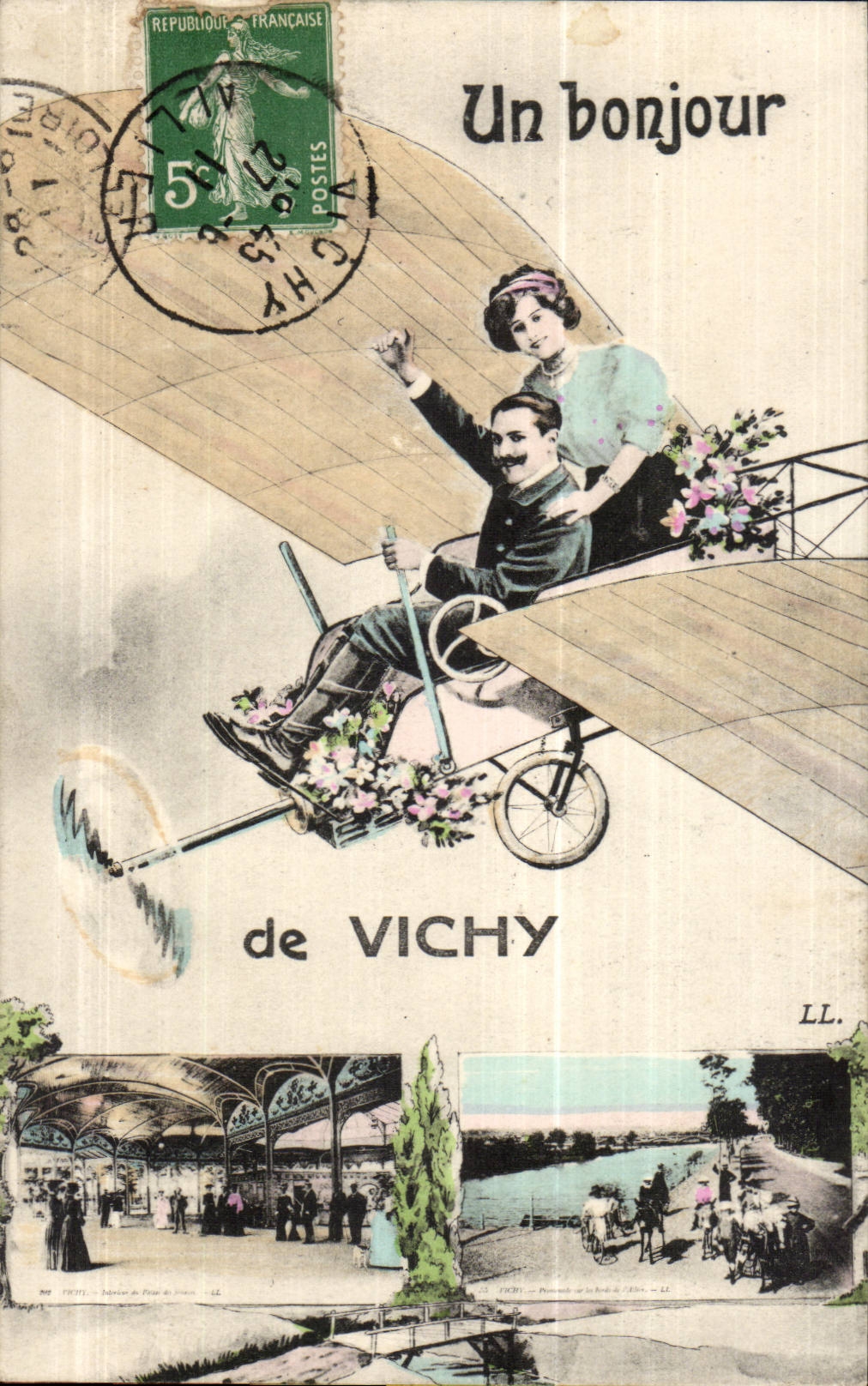 Un bonjour de VICHY — éditeur LL. — série LL.