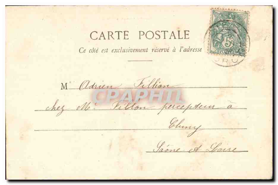 Fantaisie - Enfant - Nos Moutards - Child with cane and tophat - CPA  — Rückseite