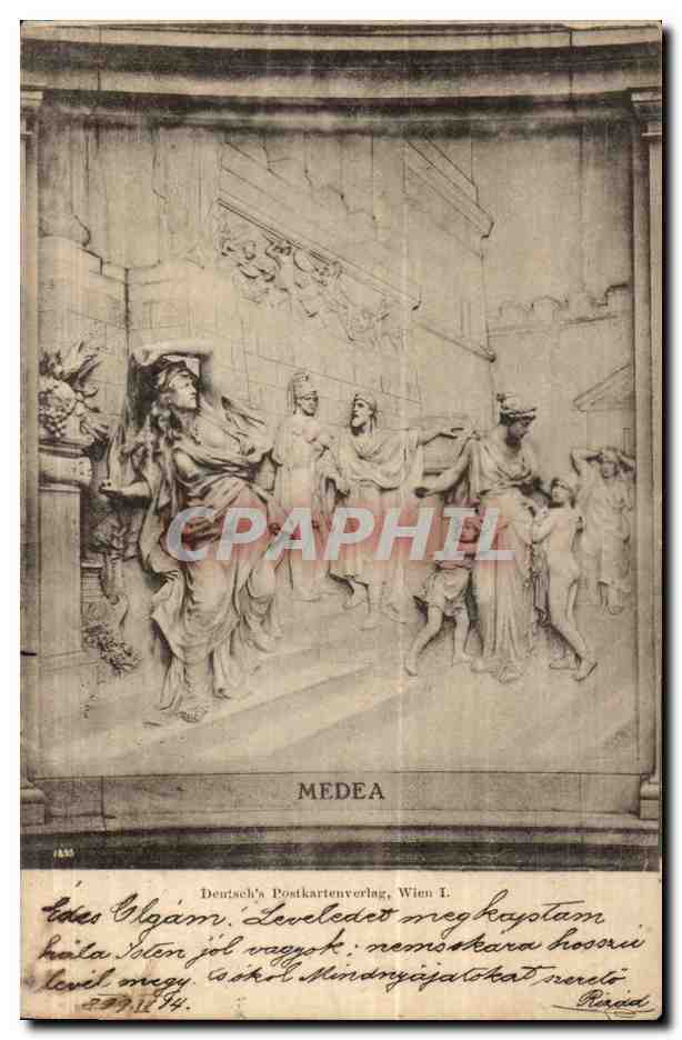 Arts - Bas Relief - Medea - Deutsch Postkartenverla - Wien - vienne - Austriche CPA 