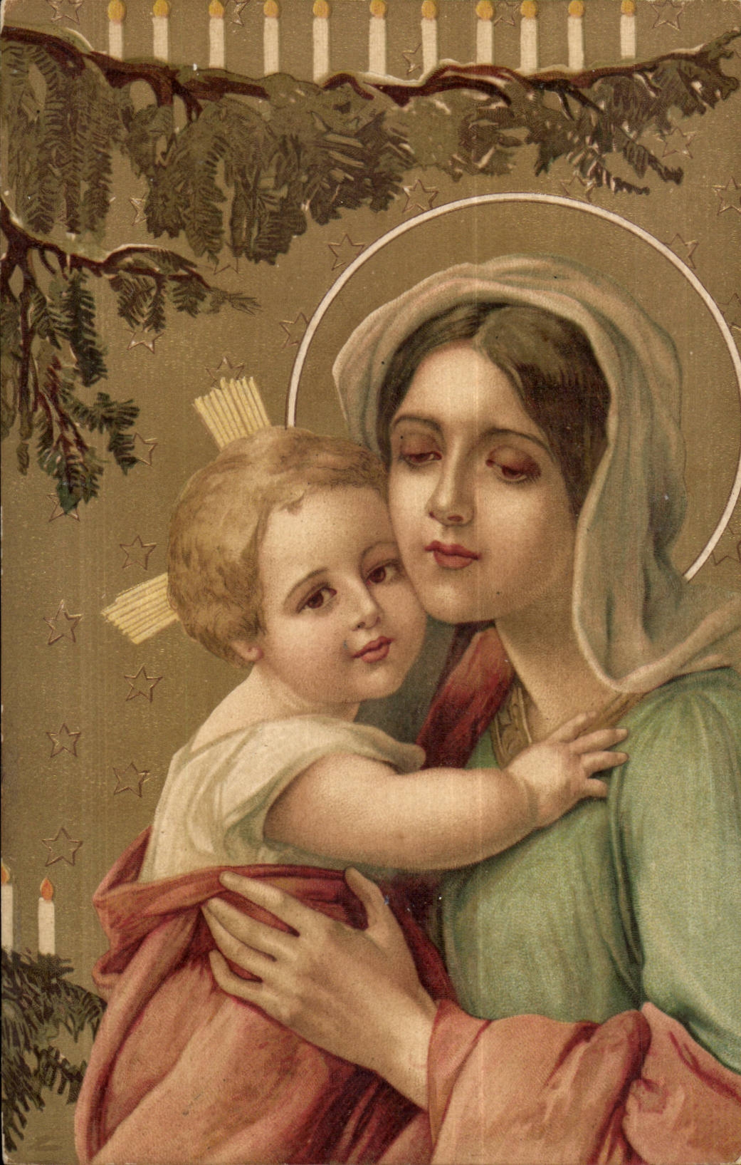 Sainte Marie et l'Enfant Jésus — Noël — éditeur non visible