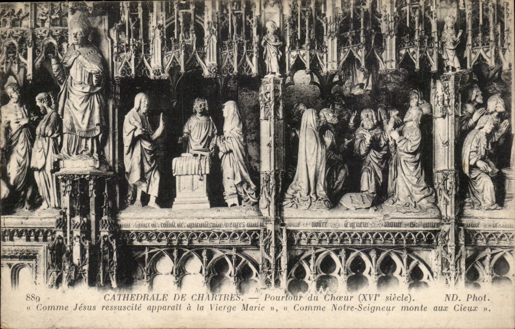 Cathédrale de Chartres — Poutre du Chœur (XVᵉ siècle) — ND. Phot.