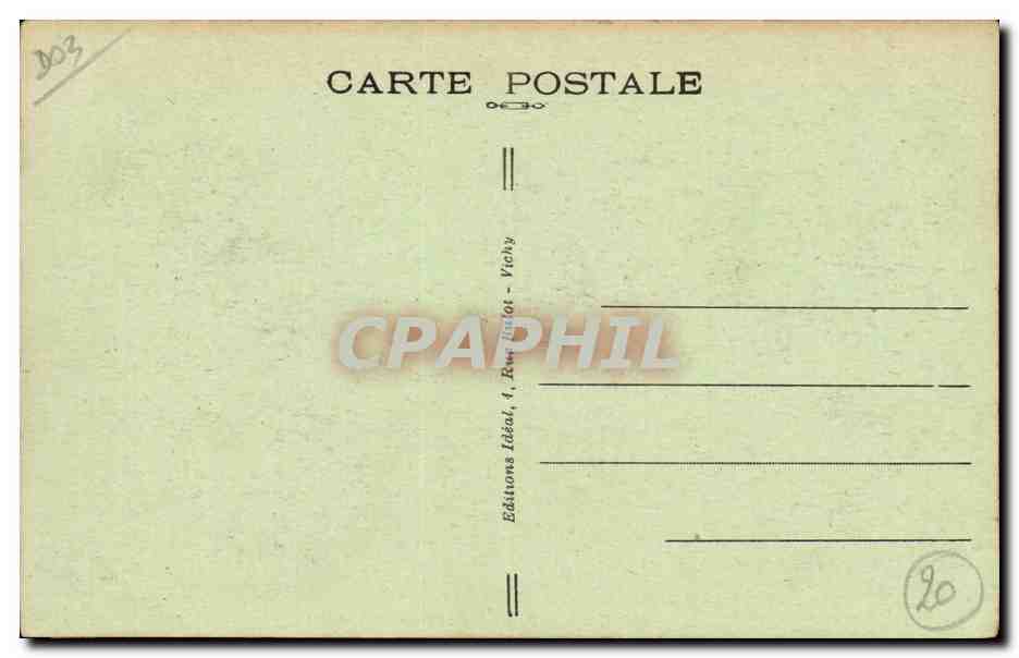 Moulins CPA Eglise Saint pierre (15eme) — Verso