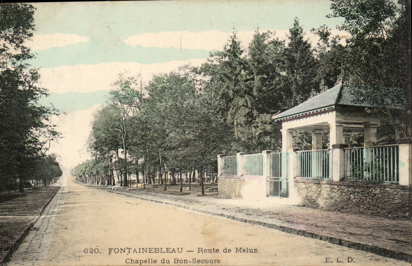 Fontainebleau — Route de Melun — Kapelle des Guten Helfers — E. L. D.