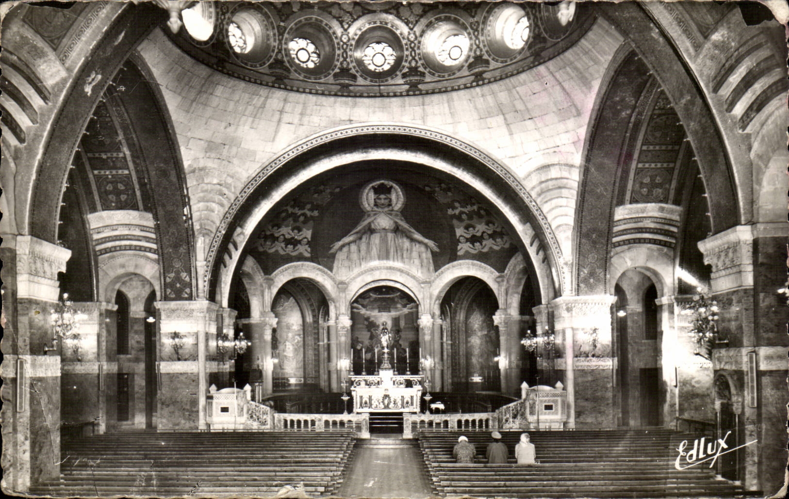 Lourdes - La Basilique du Rosaire - CPA 
