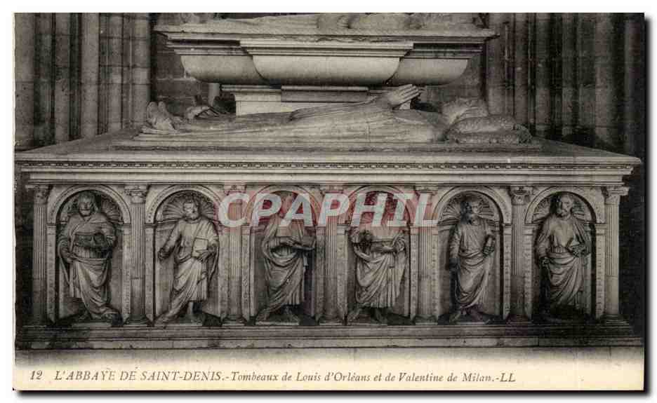 L'ABBAYE DE SAINT-DENIS — Tombeaux de Louis d'Orléans et de Valentine de Milan — LL