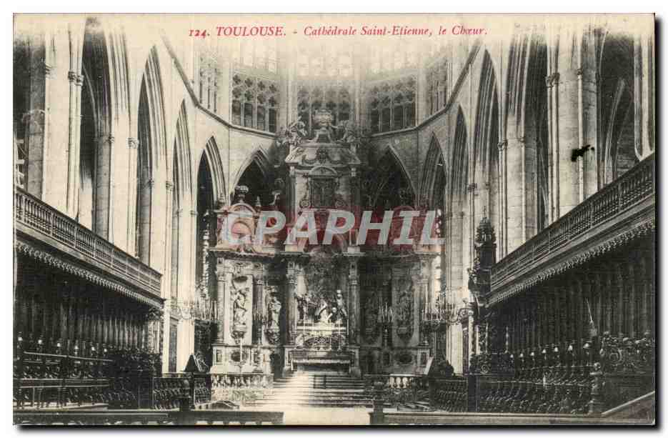 Toulouse CPA Cathedrale Saint Etienne le choeur