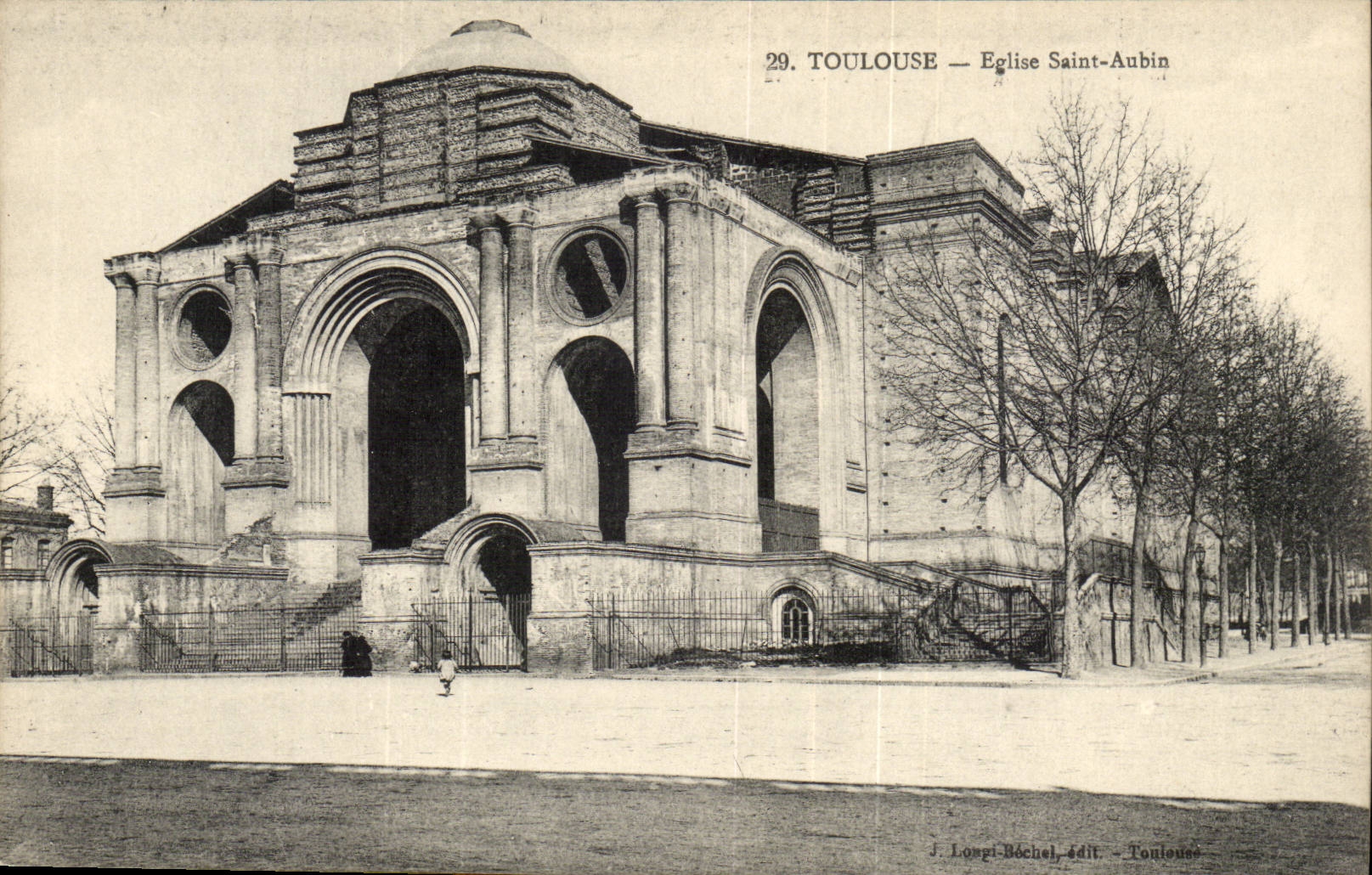 Toulouse — Église Saint-Aubin — J. Longi Béchel, édit. Toulouse