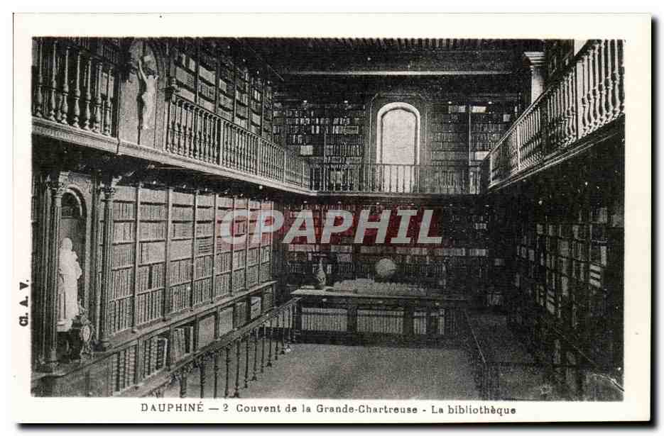Dauphine CPA Couvent de la grande chartreuse LA bibliotheque library