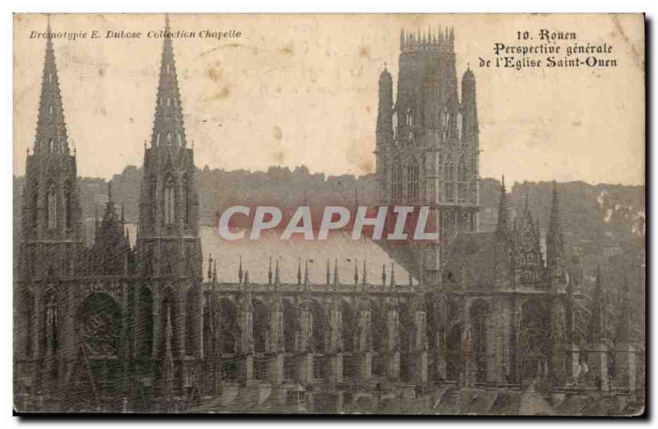 Rouen CPA Perspective generale de l eglise Saint Ouen