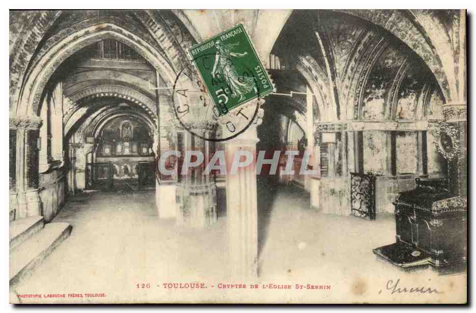 Toulouse CPA Crypte de l eglise Saint SErnin