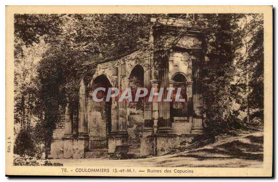 Coulommiers CPA Ruines des Capucins