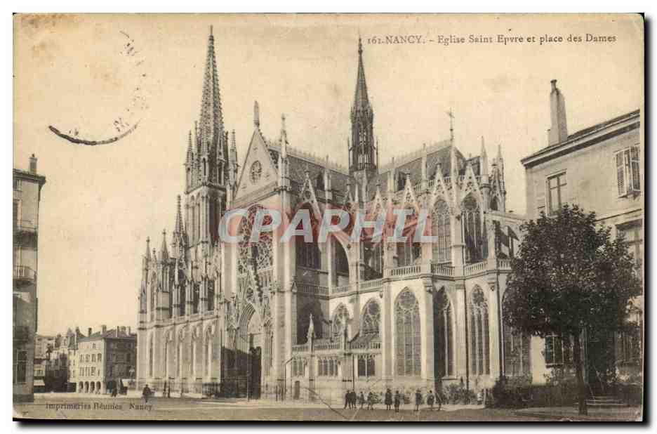 Nancy CPA Eglise Saint Epvre et place des dames