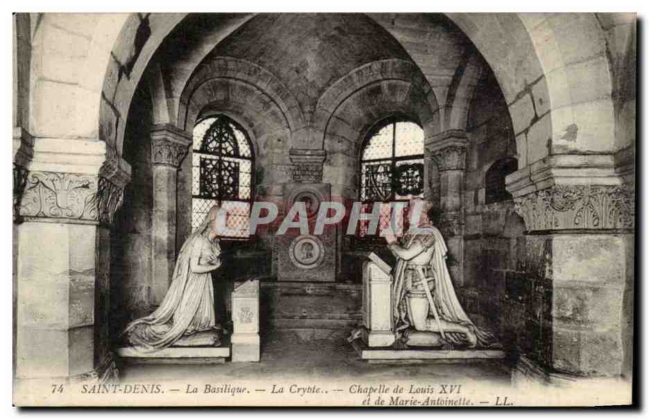Saint-Denis — La Basilique — La Crypte — Chapelle de Louis XVI et de Marie-Antoinette — LL.