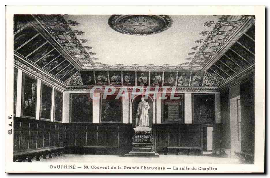 Dauphiné — Couvent de la Grande-Chartreuse — La salle du Chapitre