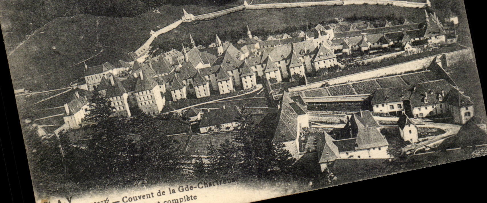 Couvent de la Grande-Chartreuse — Vue complète — Éditeur A.V. (S.L. Laurens)