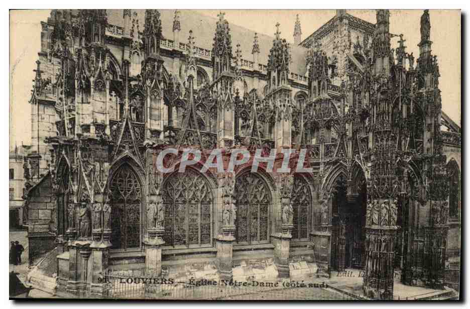 Louviers CPA Eglise Notre DAme (cote sud)