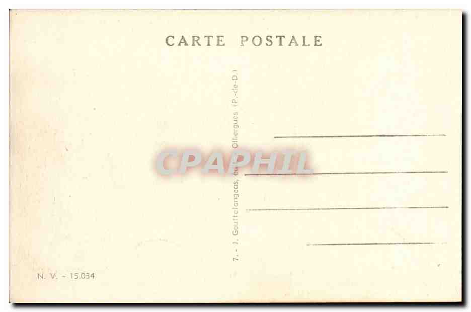 Vichy CPA Eglise Saint Louis Vue generale — Verso
