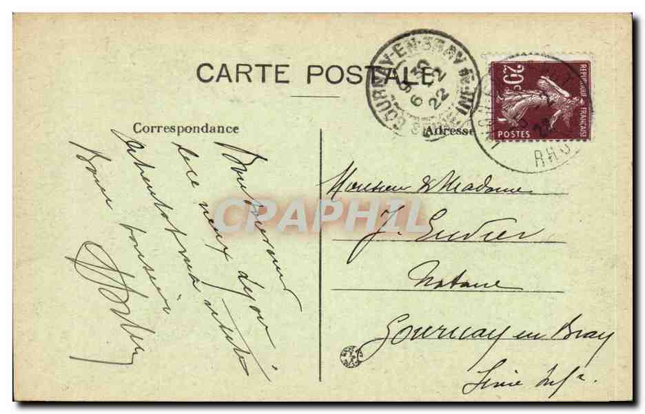 LYON — Abside de Notre-Dame de Fourvières — J. R., n° 149 — Verso