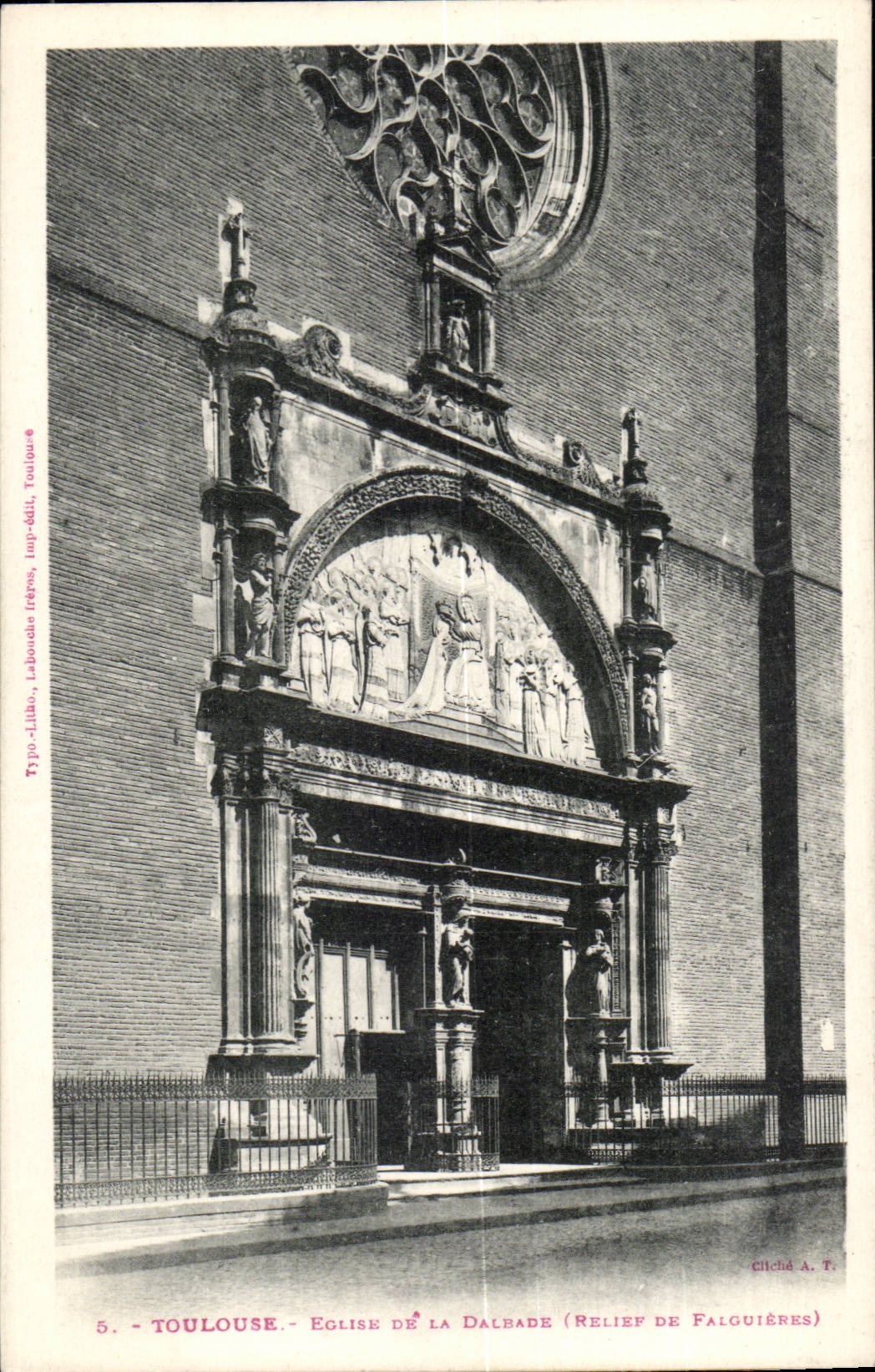 Toulouse CPA Eglise de la Dalbade (relief de Falguieres)