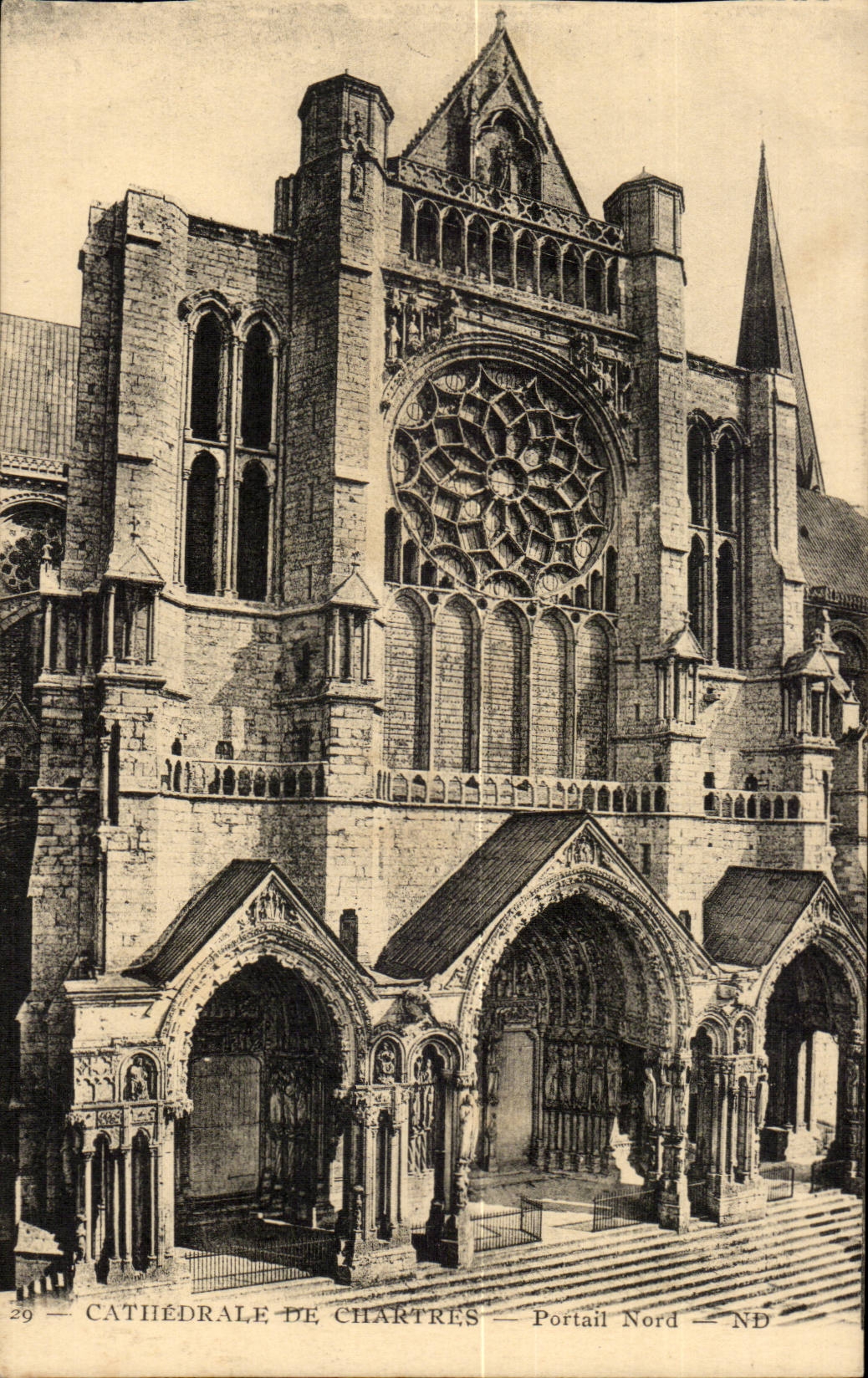 Cathedrale de Chartres CPA Portail nord