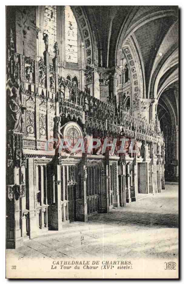 Chartres CPA La cathedrale La tour du choeur