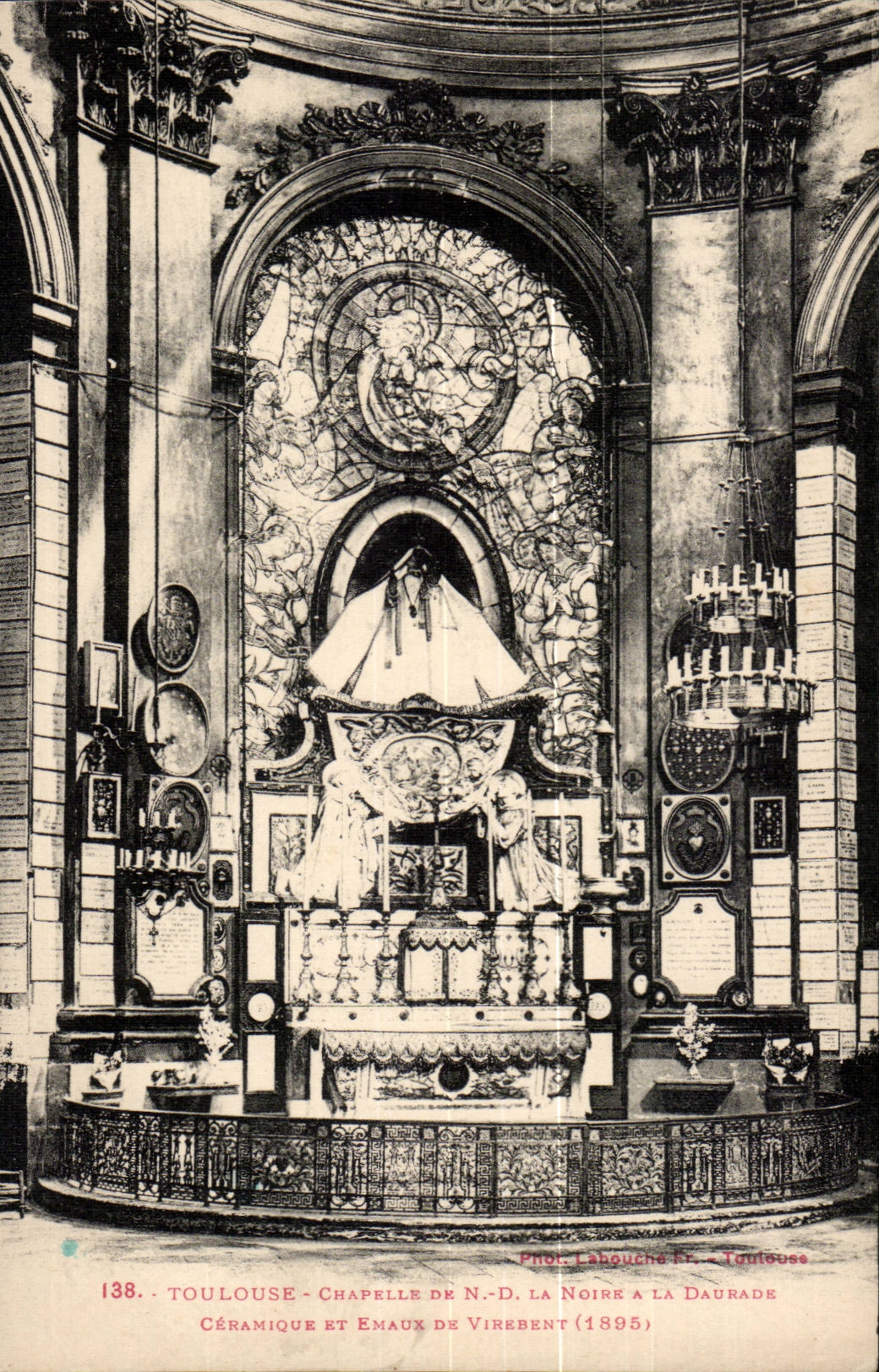 Toulouse CPA Chapelle de ND la Noire a la DAubade Ceramique et emaux de Virebent (1895)