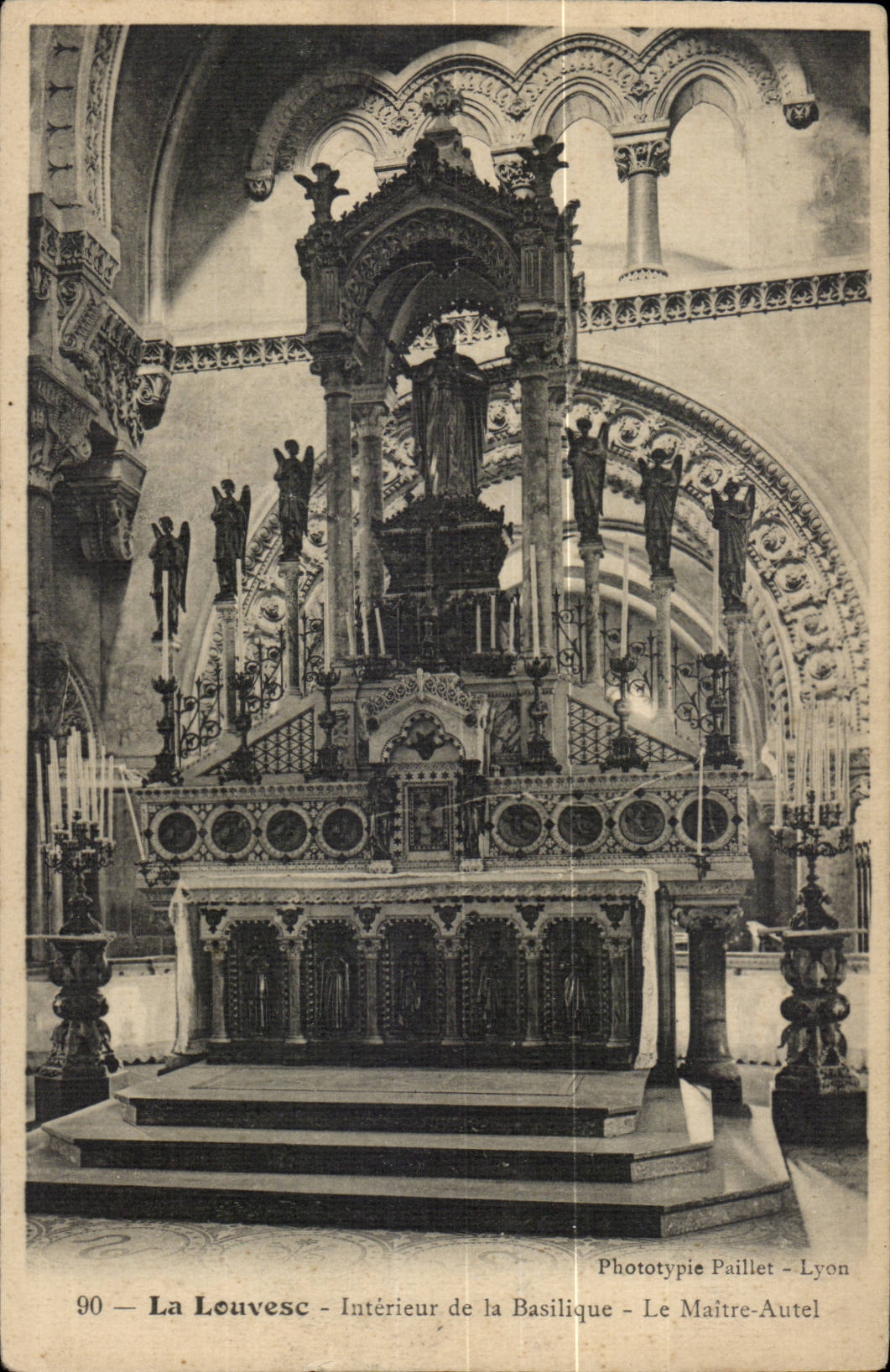 La Louvesc CPA Interieur de la basilique Le maitre autel