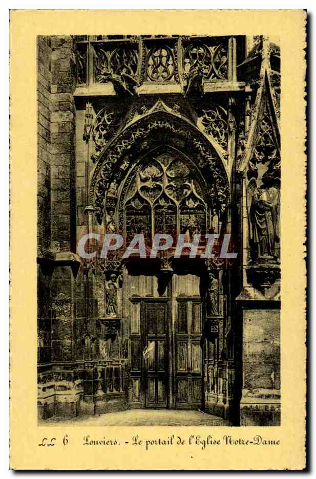 Louvières - Le portail de l'Église Notre-Dame — série LL 6