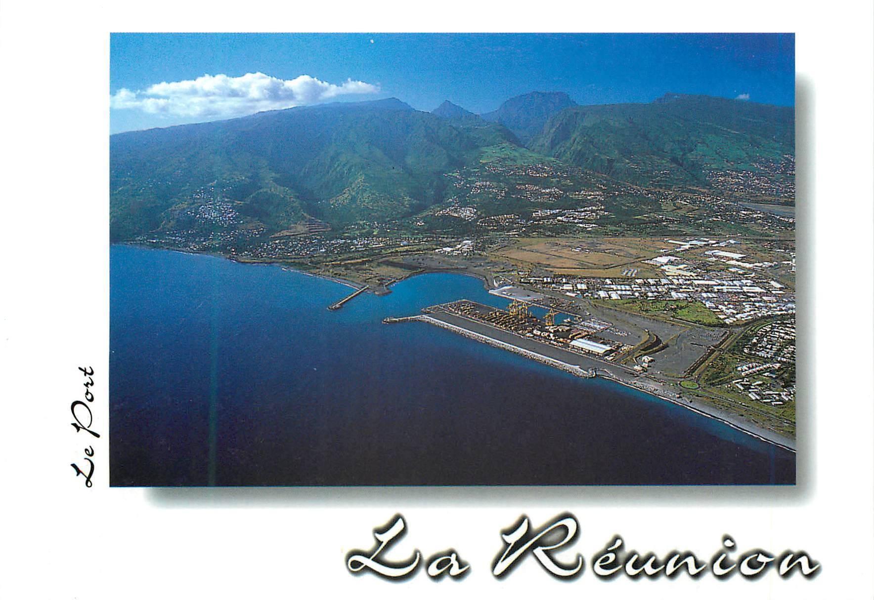 CPM Ile de la Reunion Vue sur le port et la possession 