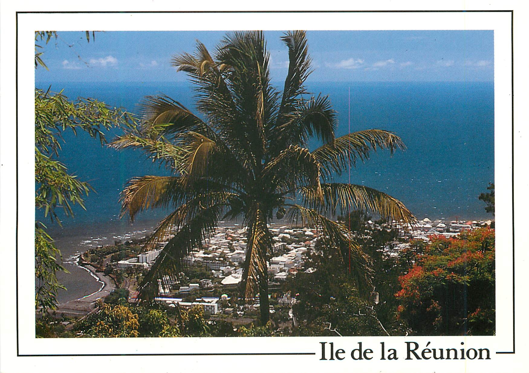 CPM Ile de la Reunion Saint Denis vu de la montagne 