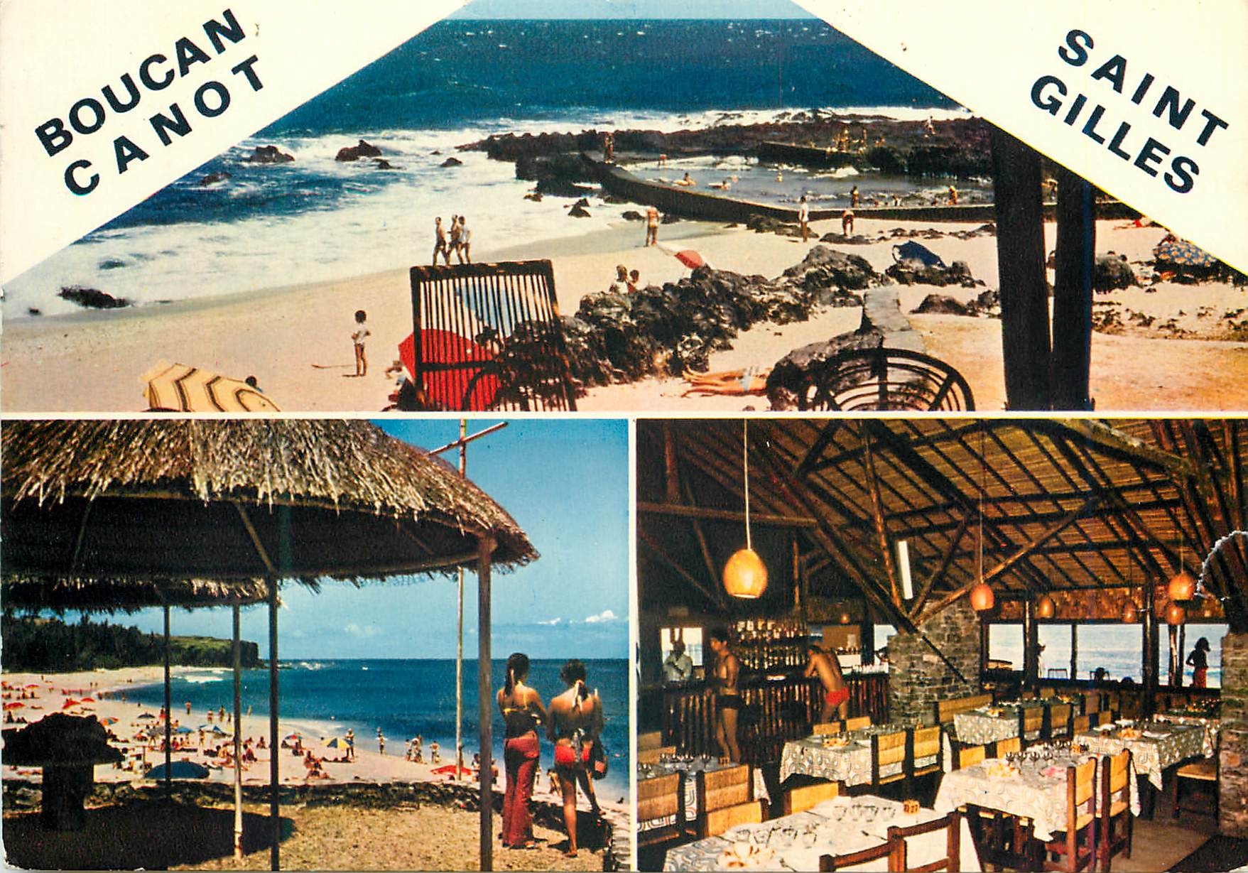 CPM Ile de la Reunion Le Boucan Canot a St Gilles les Bains 