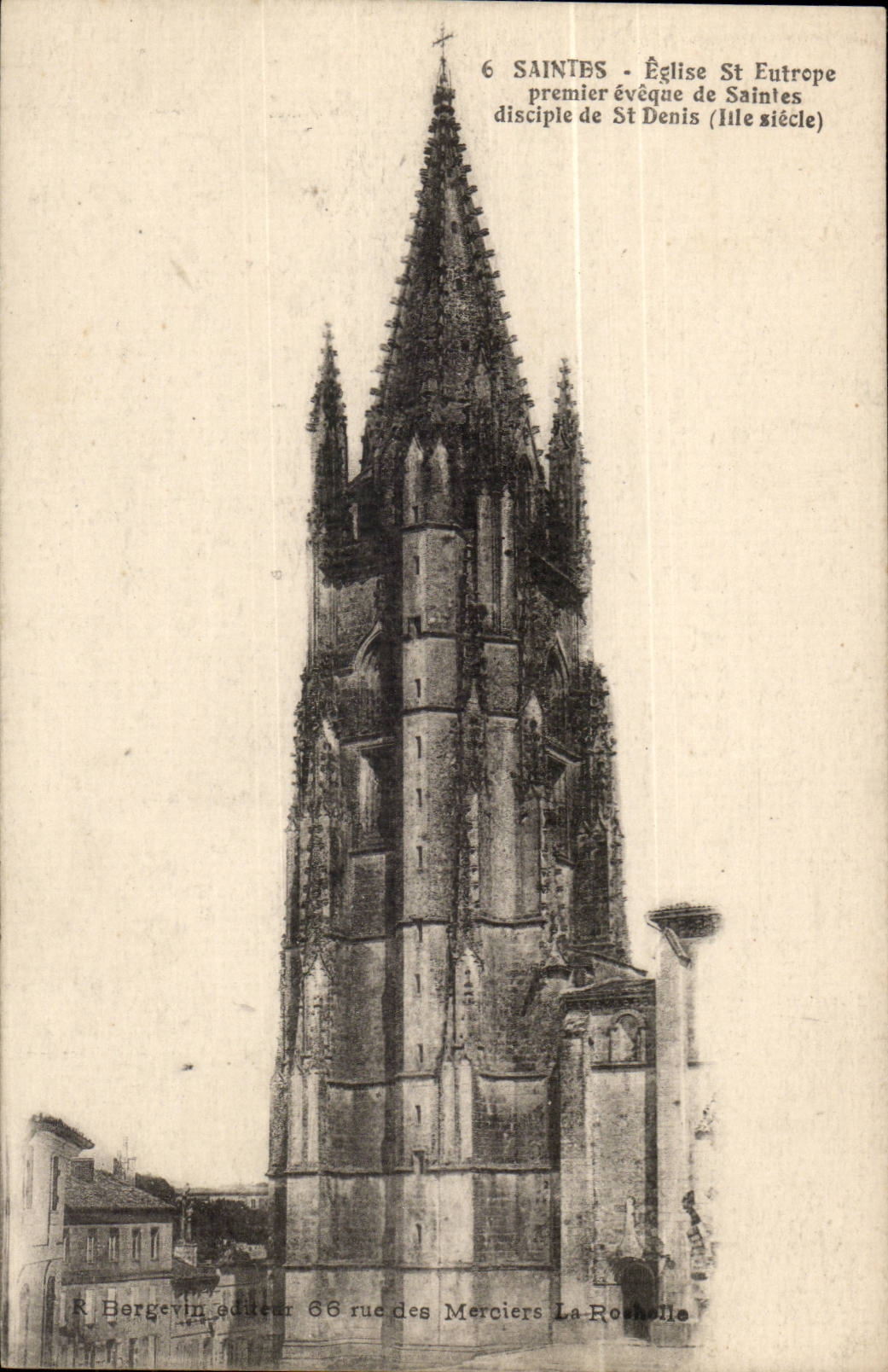 Saintes - Église Sainte-Eutrope, premier évêque de Saintes, disciple de Saint Denis (IXe siècle)