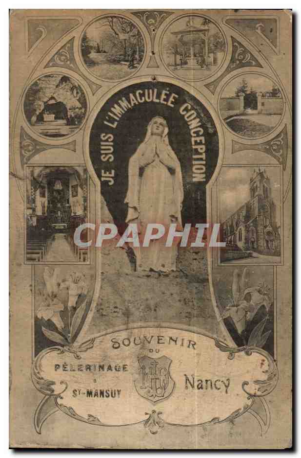 Nancy CPA Souvenir du pelerinage a St Mansuy Immaculee Conception