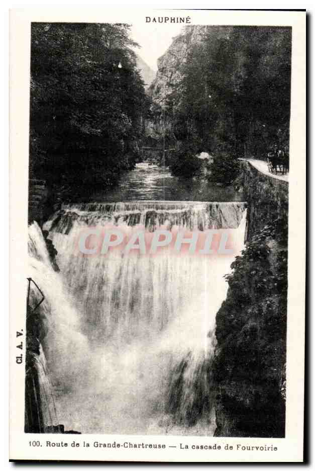 Dauphiné — Cascade de Fourvoirie — Route de la Grande-Chartreuse — CL.A.V. n°100