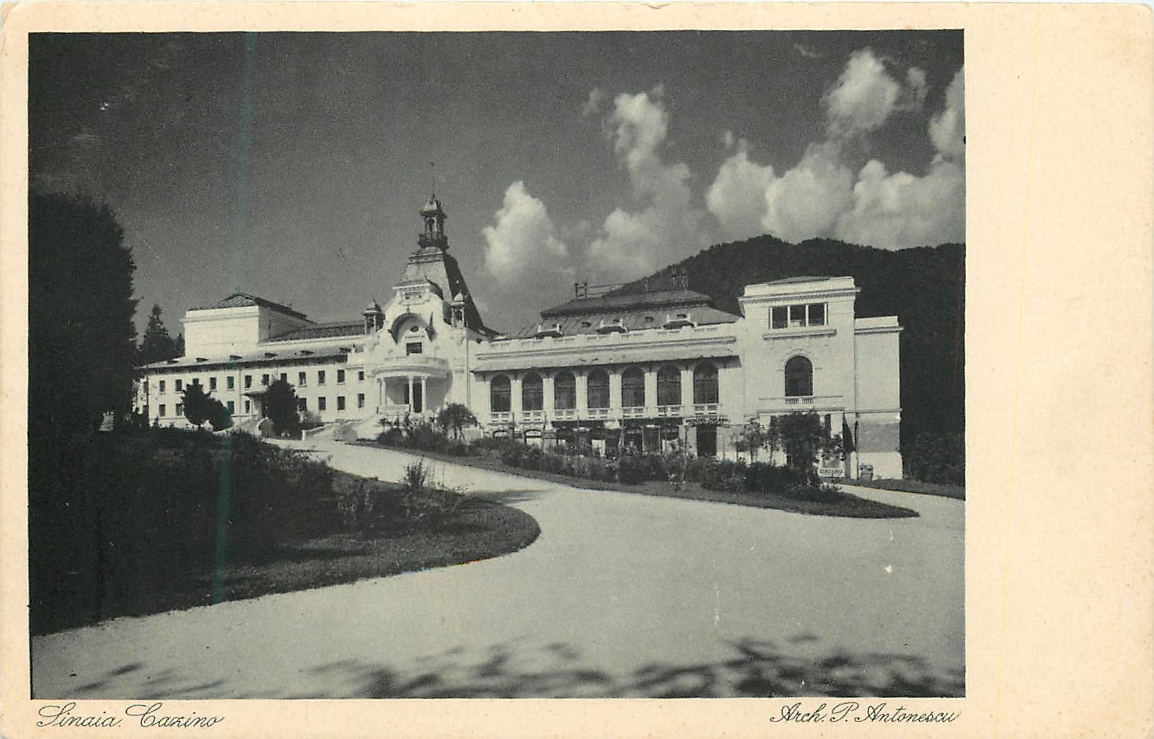 CPA Sinaia Cazino Arch Antonescu 