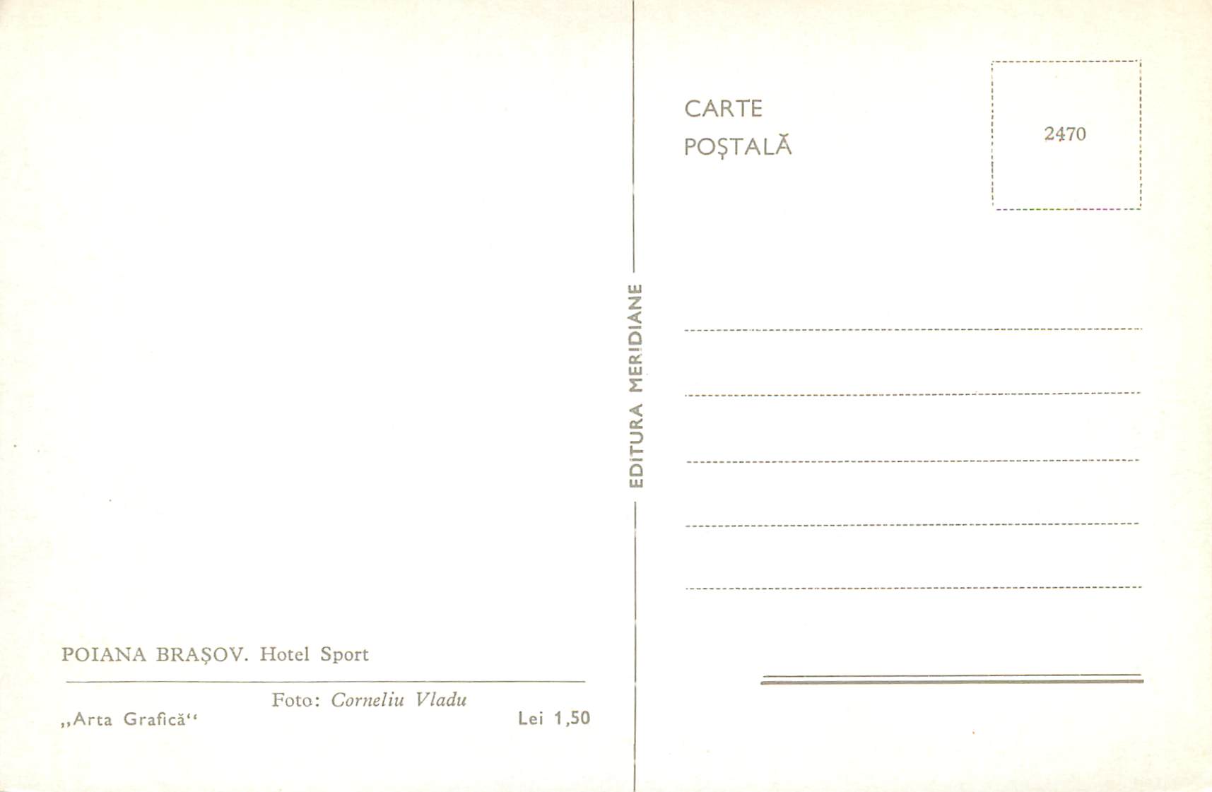 CPM Poiana Brasov Hotel Sport  — Rückseite