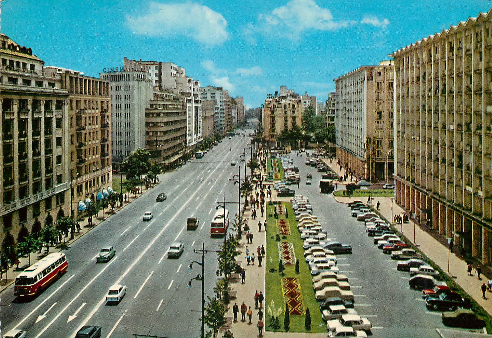 CPM Romania Bucuresti Bulevardul Magheru  Boulevard Maghetu 