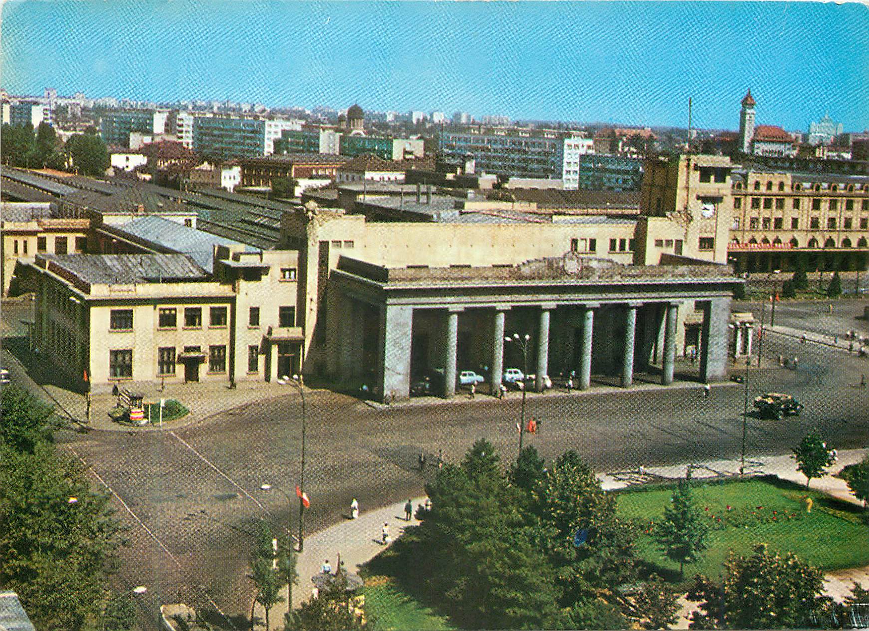 CPM Bucuresti Place de la Gare du Nord 