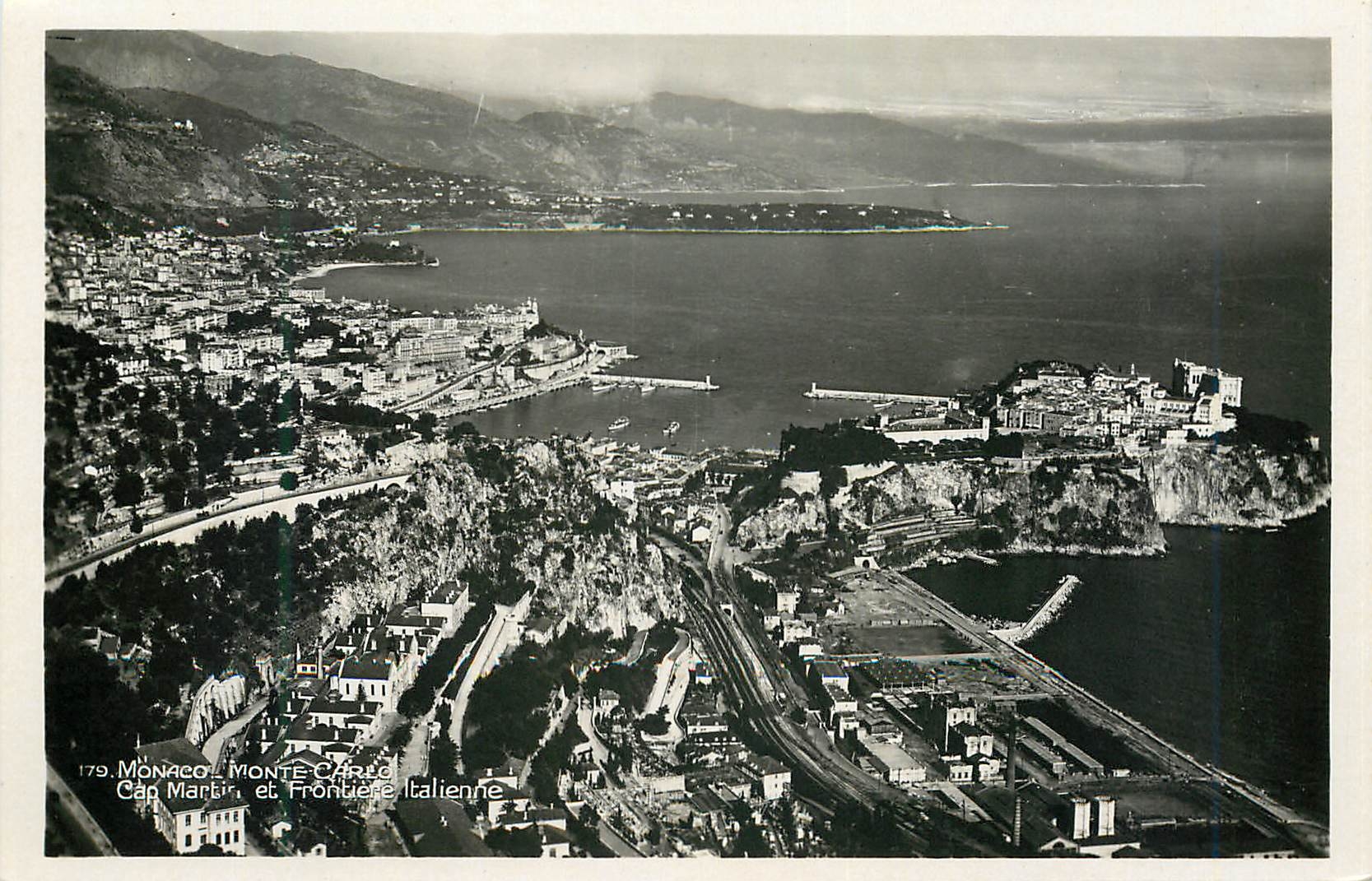 CPA Monaco Monte Carlo Cap Martin et Frontiere Italienne 
