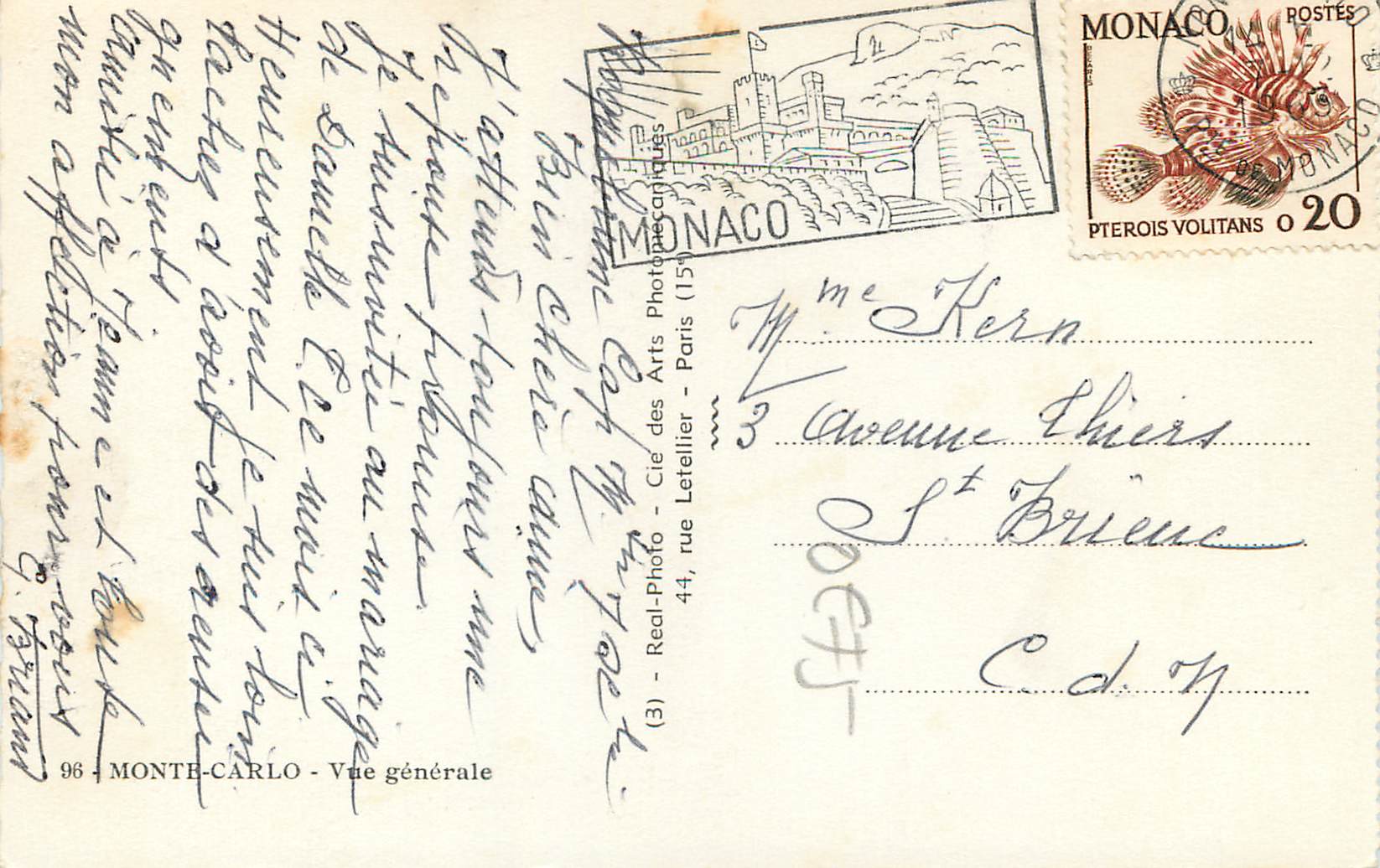 CPM Monte Carlo Vue generale  — Rückseite