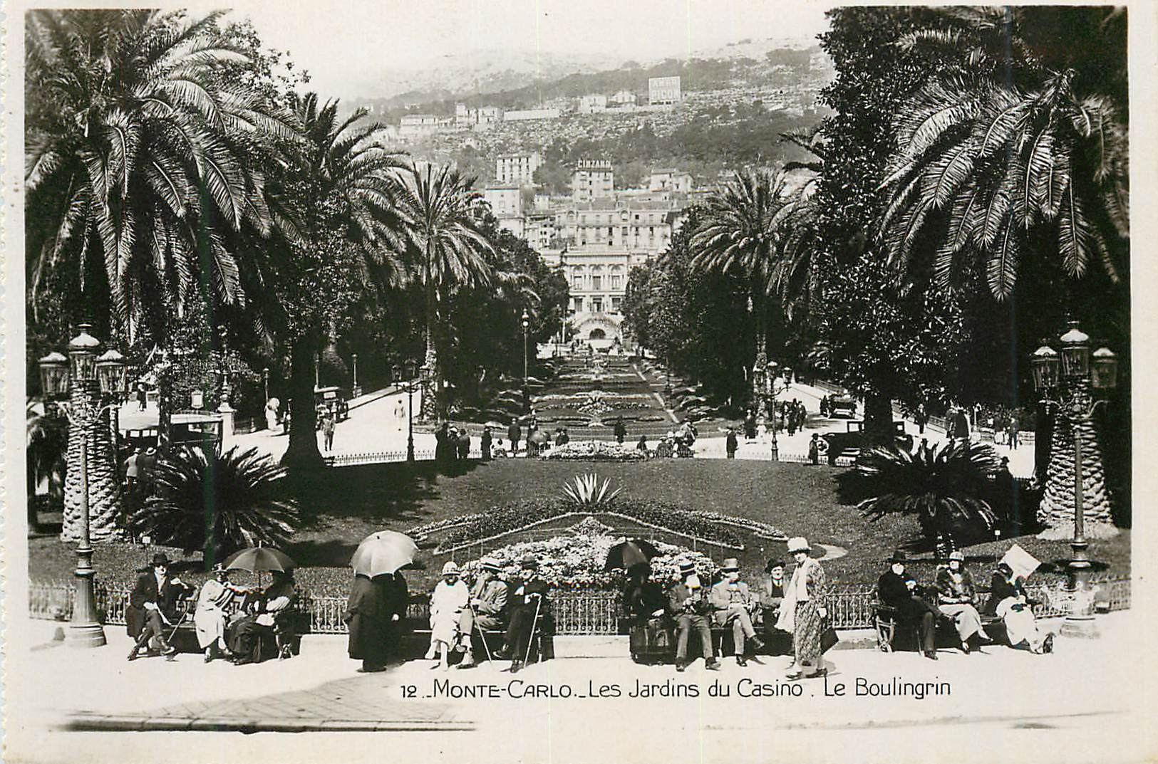 CPM Monte Carlo Les jardins du Casino Le Boulingrin 